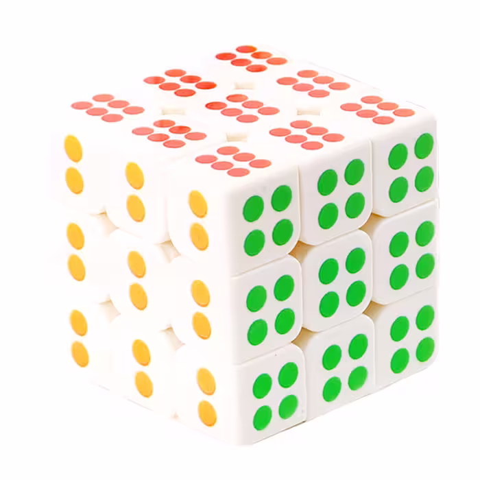 مکعب روبیک مدل تاس 3x3