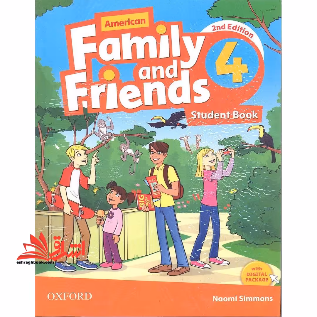 American Family and Friends 4 SB WB CD DVD - فروشگاه کتاب اشراق