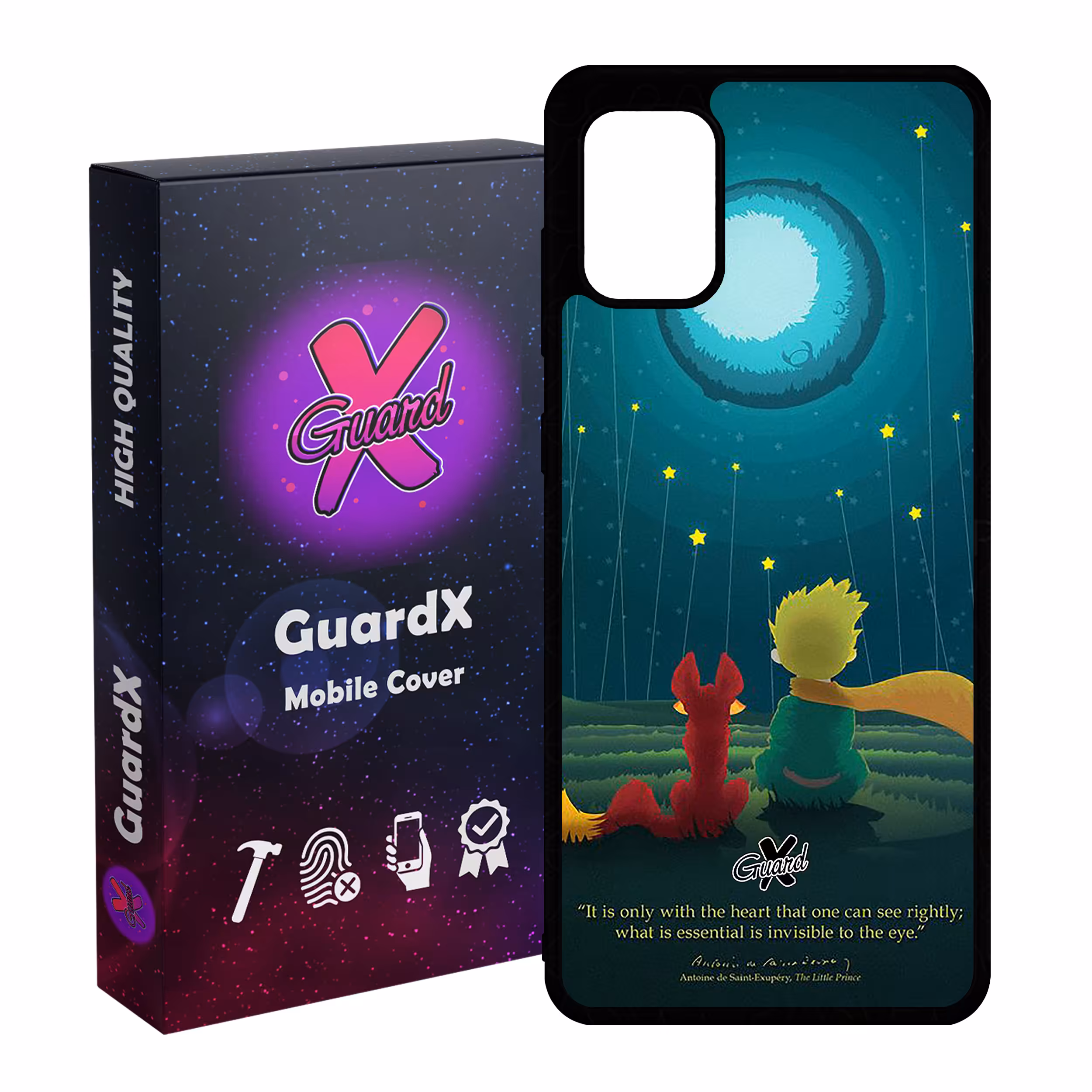 کاور گارد ایکس طرح Little Prince مدل Glass1000153 مناسب برای گوشی موبایل سامسونگ Galaxy A71