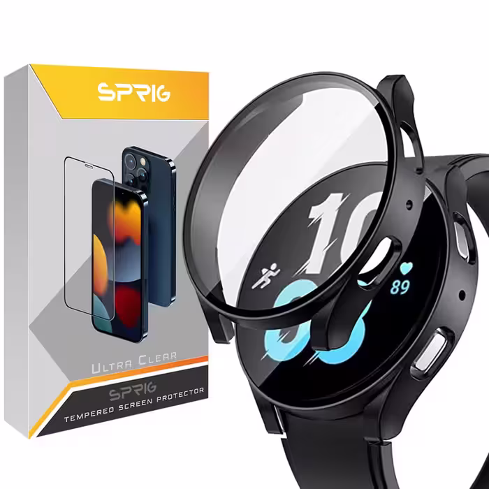 کاور اسپریگ مدل SPG Case مناسب برای ساعت هوشمند سامسونگ Galaxy Watch 5 44mm به همراه محافظ صفحه نمایش | کالا برتری