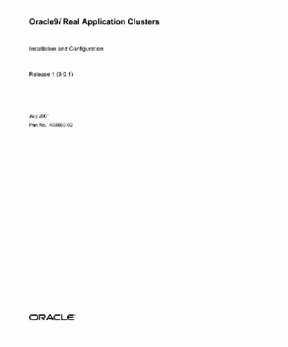خرید و دانلود نسخه کامل کتاب Oracle 9i Real Application Clusters Installation and Configuration (Part No A89868-02) (Release 9 0 1) (2001)