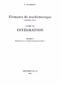 خرید و دانلود نسخه کامل کتاب Elements de Mathematique. Integration. Chapitre 9