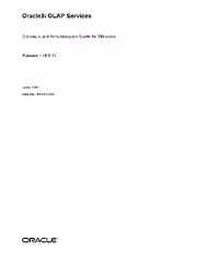 خرید و دانلود نسخه کامل کتاب OracIe9i OLAP Services Concepts and Administration Guide for Windows