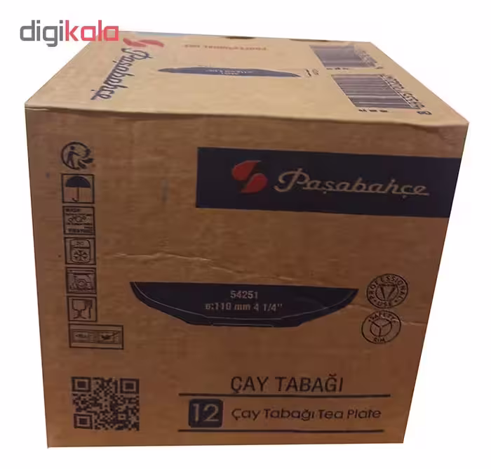 نعلبکی پاشاباغچه کد 54251 بسته 6 عددی
