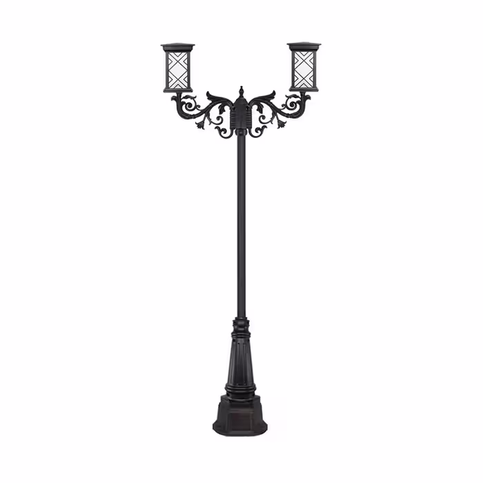 چراغ دو شاخه پارکی و حیاطی بیتانور مدل درتا طرح دار کد 482422T-96202
