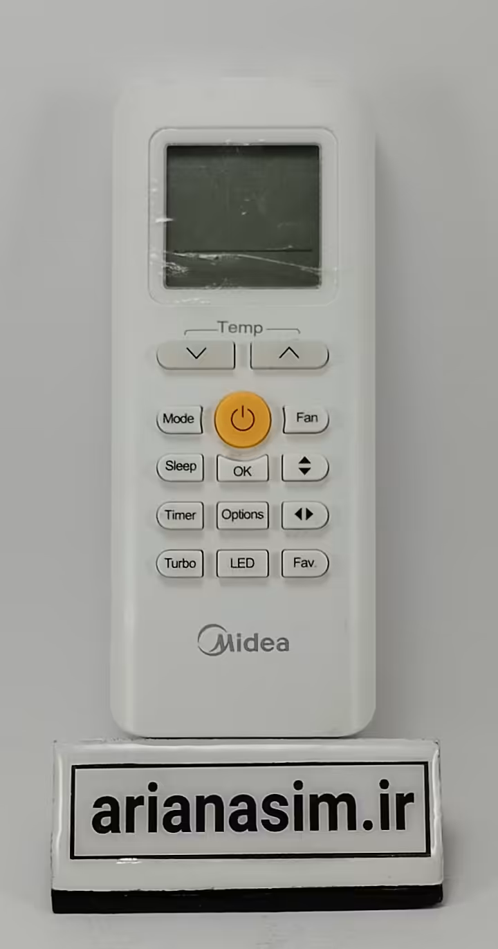 ریموت کنترل کولر اسپلیت مدیا Midea مدل RG70C2/BGEF | آریا سیتی