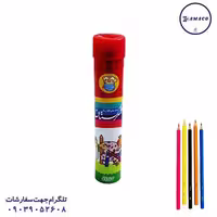 مداد رنگی 12 استوانه شکرستان