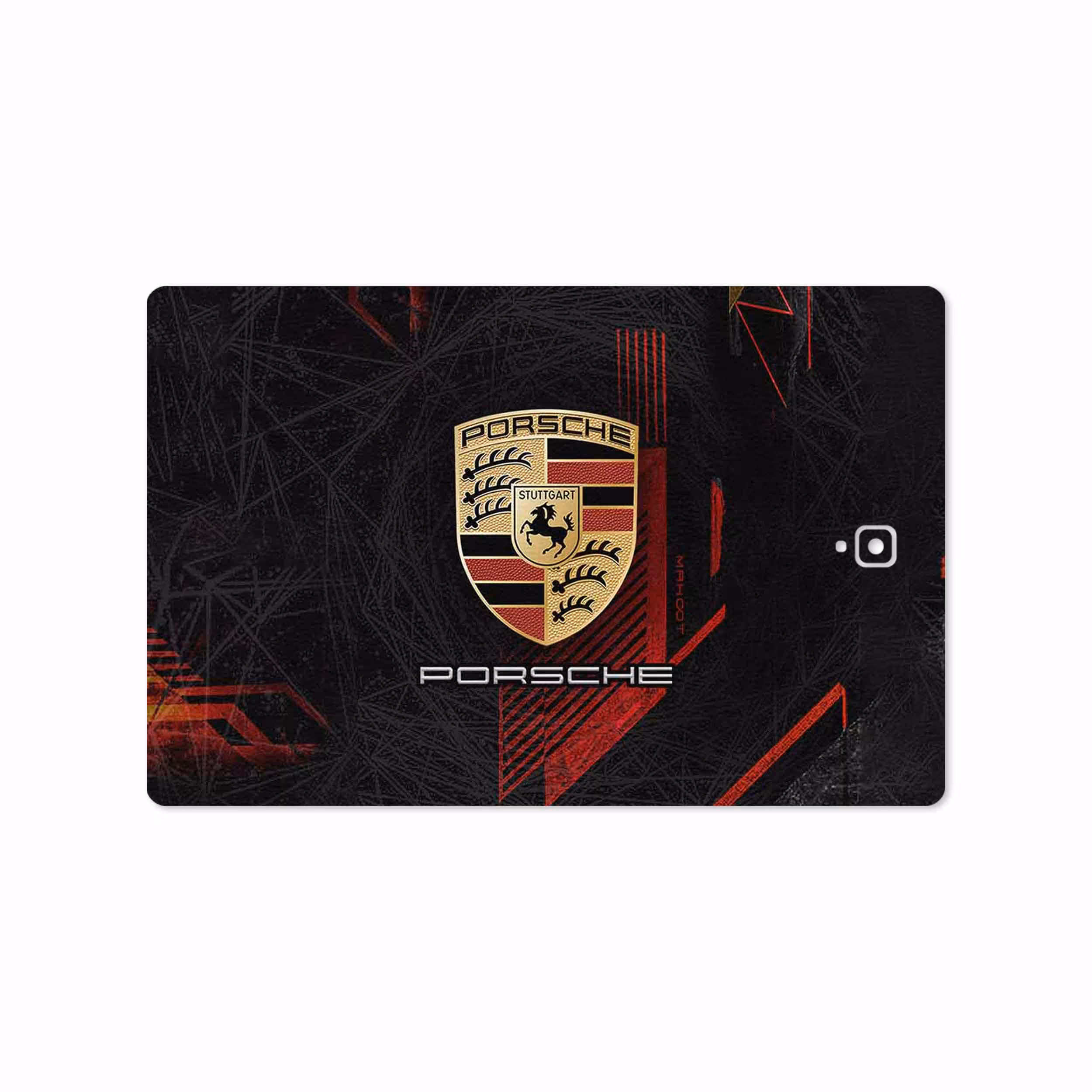 برچسب پوششی ماهوت مدل Porsche-Logo مناسب برای تبلت سامسونگ Galaxy Tab S3 9.7 2017 T825