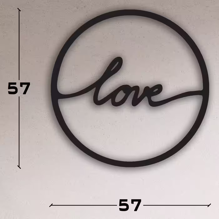 دیوارکوب طرح love مدل va-s02