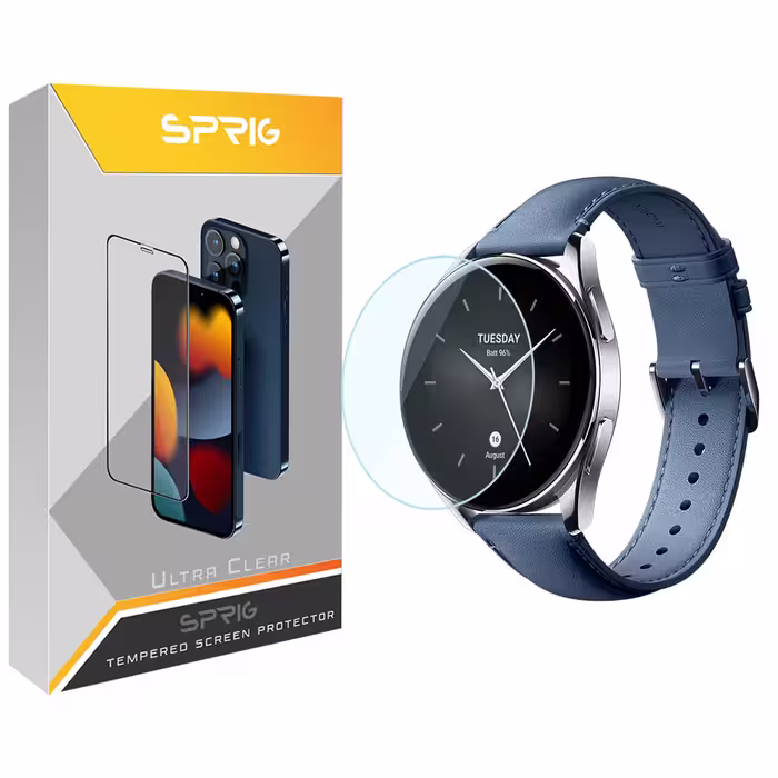 محافظ صفحه نمایش شیشه ای اسپریگ مدل SPG مناسب برای ساعت هوشمند شیائومی Watch S2 42mm