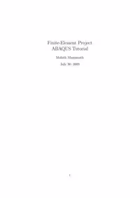 خرید و دانلود نسخه کامل کتاب Finite-Element Project ABAQUS Tutorial