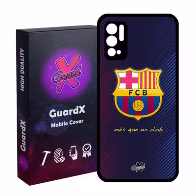 کاور گارد ایکس طرح Barcelona مدل Glass10058 مناسب برای گوشی موبایل شیائومی Redmi Note 10 5G / Poco M3 Pro