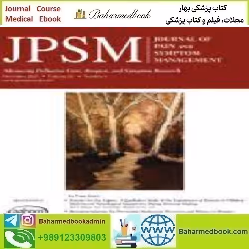 Journal of Pain and Symptom Management Volume 62 Issue 1 to 6