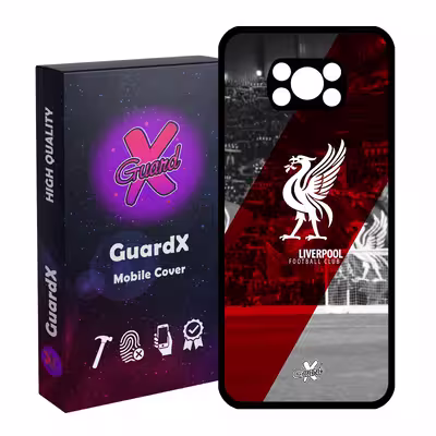 کاور گارد ایکس طرح Liverpool مدل Glass10045 مناسب برای گوشی موبایل شیائومی Poco X3 / Poco X3 NFC