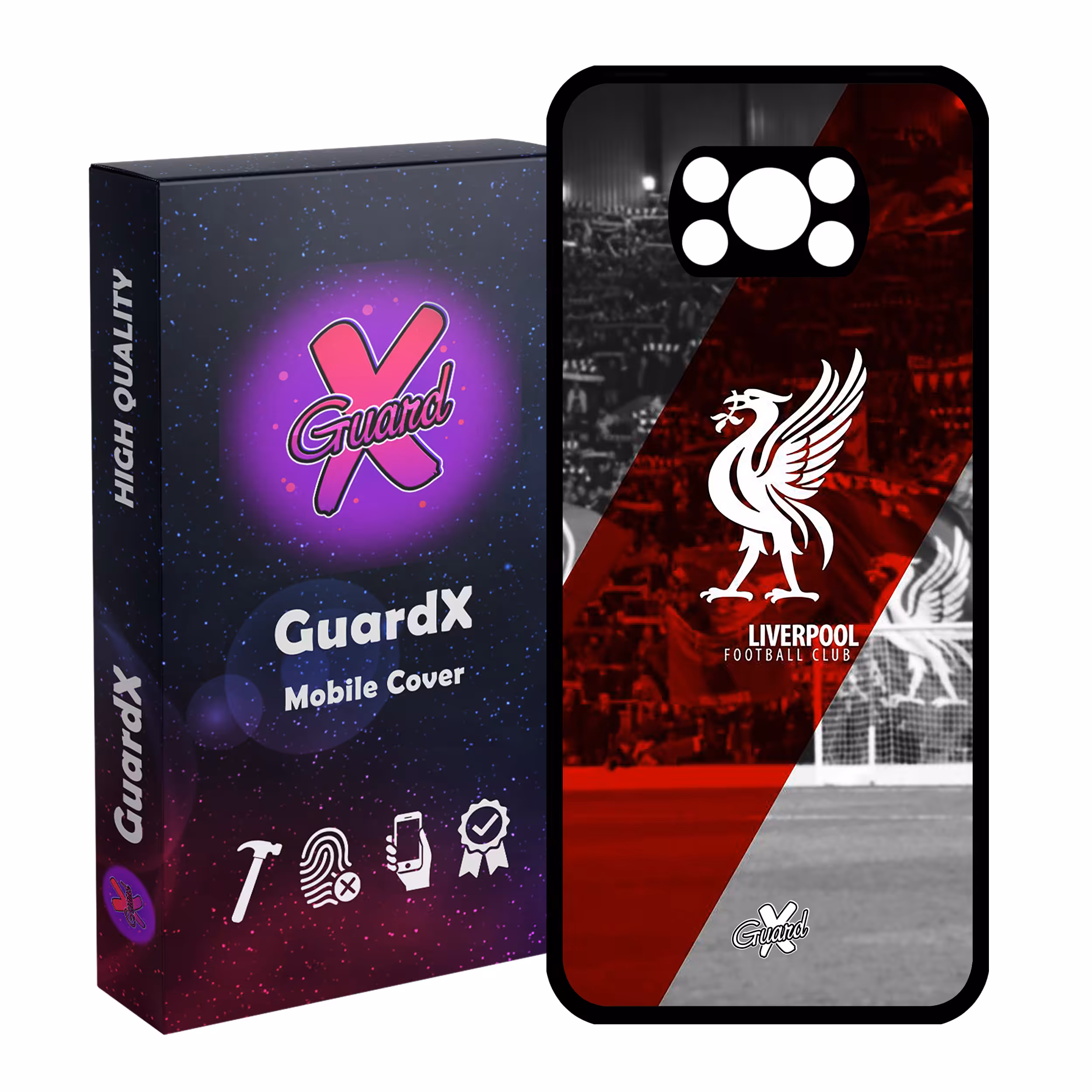 کاور گارد ایکس طرح Liverpool مدل Glass10045 مناسب برای گوشی موبایل شیائومی Poco X3 / Poco X3 NFC