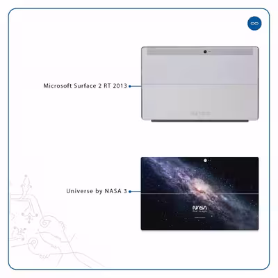 برچسب پوششی ماهوت مدل Universe-by-NASA-3 مناسب برای تبلت مایکروسافت Surface 2 RT 2013