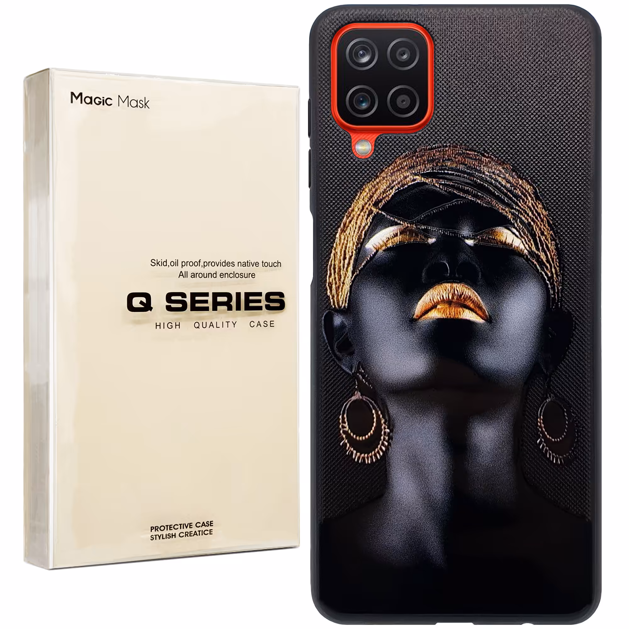 کاور مجیک مسک مدل full colour مناسب برای گوشی موبایل سامسونگ Galaxy A12 