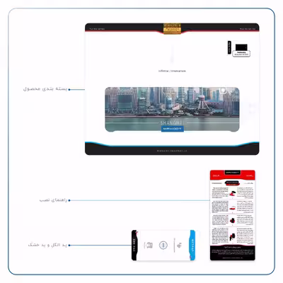 برچسب پوششی ماهوت مدل Shanghai City مناسب برای تبلت سامسونگ Galaxy Tab E 9.6 2015 T560