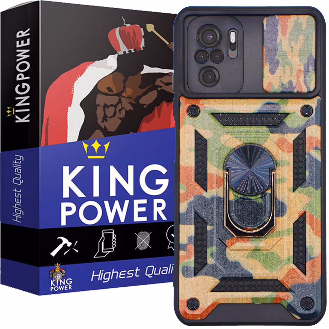 کاور کینگ پاور مدل AK27 مناسب برای گوشی موبایل شیائومی Redmi Note 10 4G / Note 10S