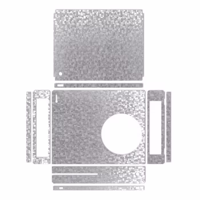 برچسب ماهوت مدلSilver Silicon Texture مناسب برای کنسول بازی Xbox One S
