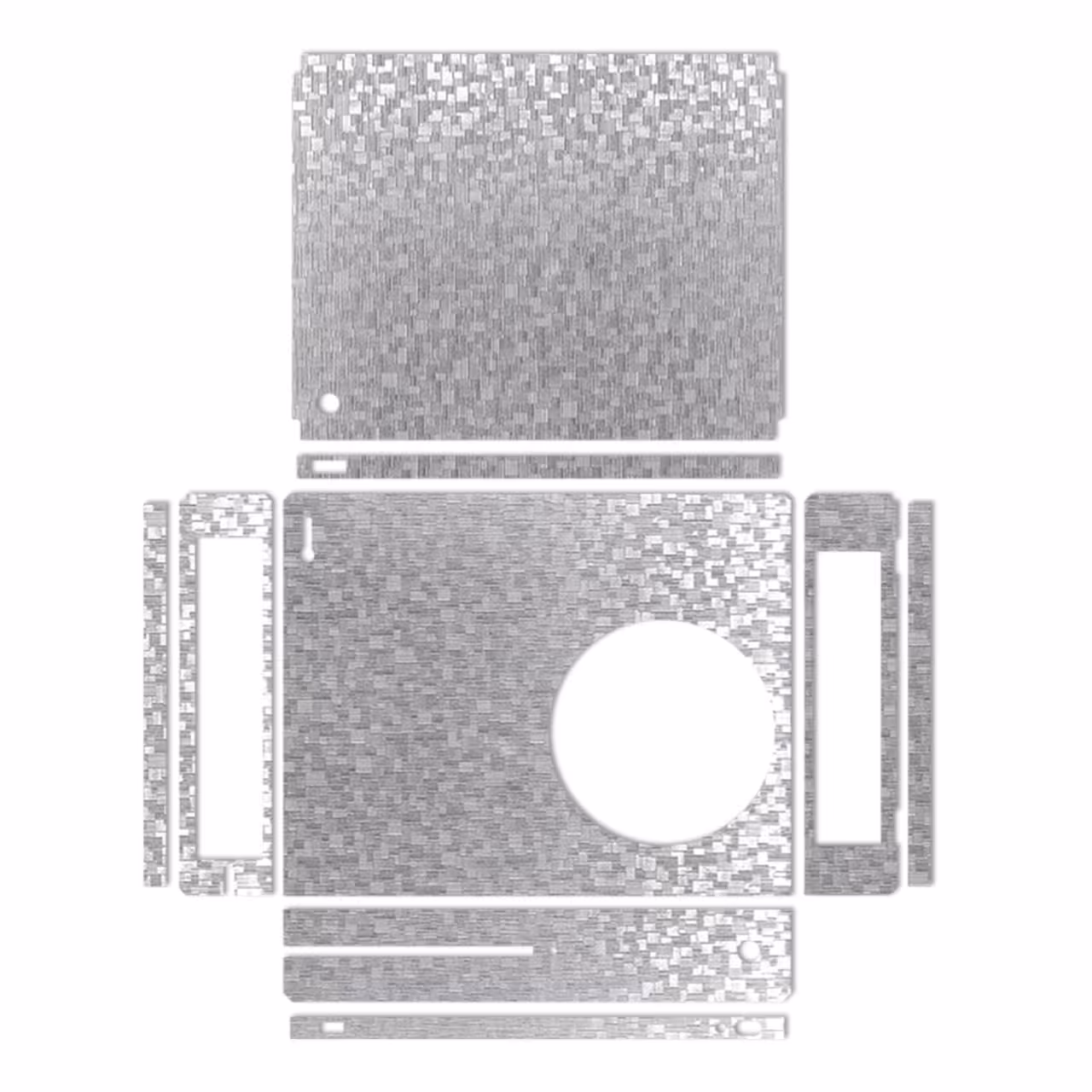 برچسب ماهوت مدلSilver Silicon Texture مناسب برای کنسول بازی Xbox One S