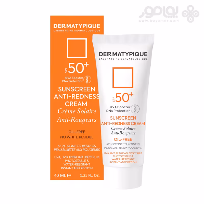 ضد آفتاب درماتیپیک SPF50 مدل ANTI-REDNESS مناسب پوست حساس