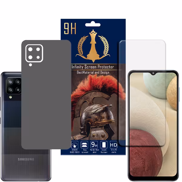 برچسب پوششی اینفینیتی مدل PRO MAX مناسب برای گوشی موبایل سامسونگ Galaxy A42 به همراه محافظ صفحه نمایش