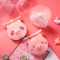 ست آینه فن دار و چراغ دار طرح خوک و گربه
