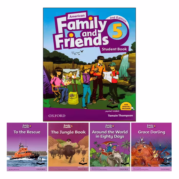 کتاب Family And Friends 5 اثر جمعی از نویسندگان انتشارات آرماندیس پنج جلدی