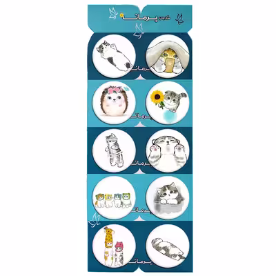پیکسل پرمانه طرح حیوانات کیوت کد pmg.7206 مجموعه 10 عددی