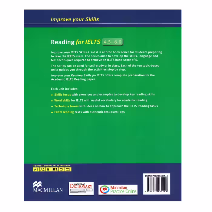 کتاب Improve Your Skills Reading For IELTS 4.5-6.0 اثر Sam Mccarter And Norman Whitby انتشارات الوندپویان