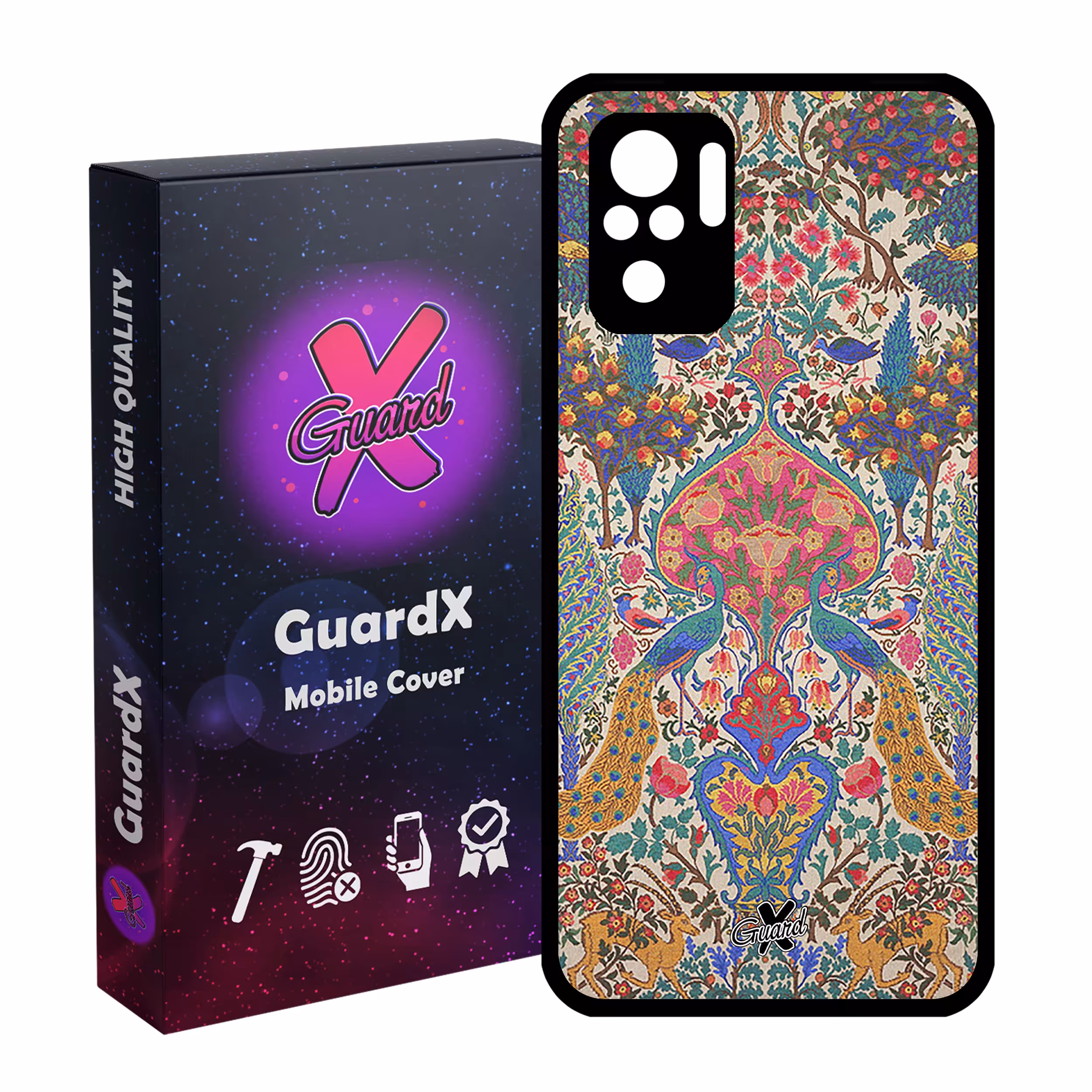 کاور گارد ایکس طرح سنتی مدل Glass10225 مناسب برای گوشی موبایل شیائومی Redmi Note 10 4G / Note 10S