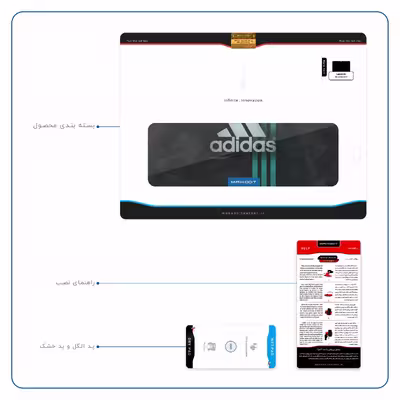 برچسب پوششی ماهوت مدل adidas-Logo مناسب برای تبلت لنوو Miix 320 2017