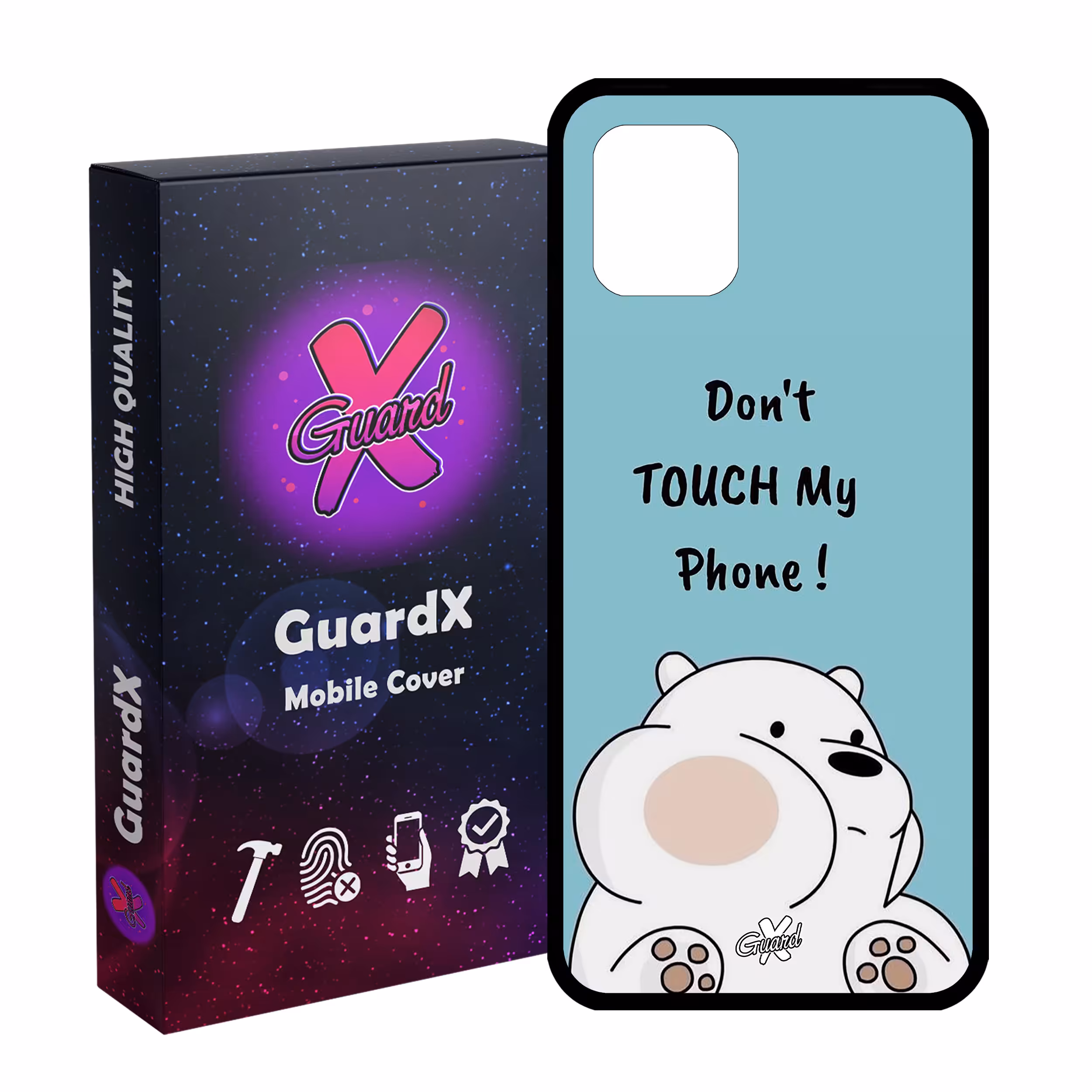 کاور گارد ایکس طرح خرس کله فندقی مدل Glass10535 مناسب برای گوشی موبایل سامسونگ Galaxy Note 10 Lite / A81