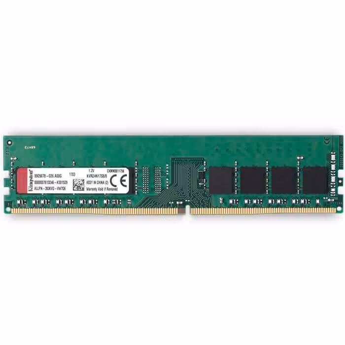 رم کامپیوتر DDR4 تک کاناله 2666 مگاهرتز CL17 کینگستون مدل KVR ظرفیت 16 گیگابایت