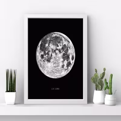 تابلو مدل مینیمال MOON Laluna کد M1411-b