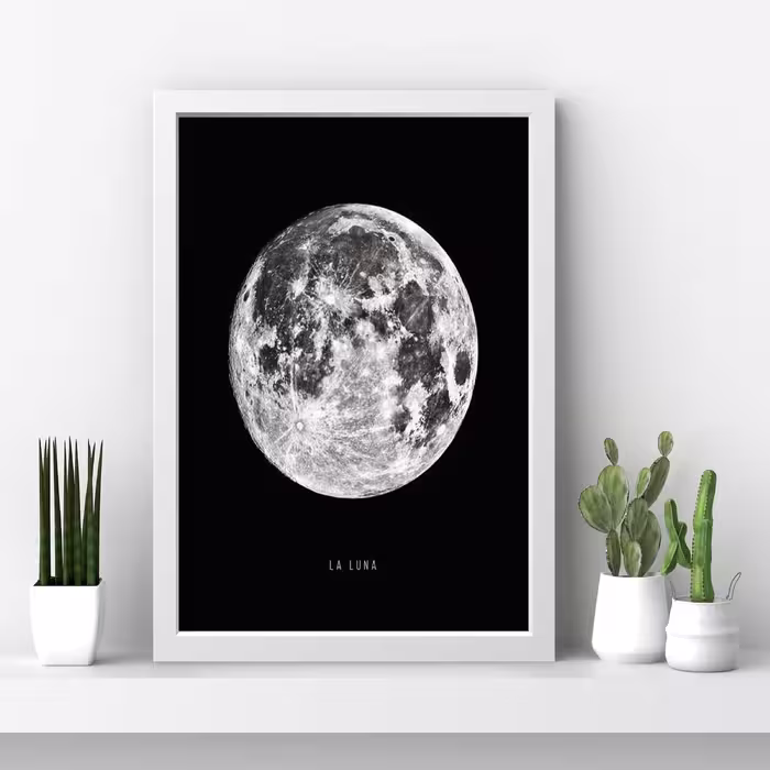 تابلو مدل مینیمال MOON Laluna کد M1411-b