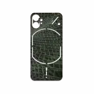 برچسب پوششی ماهوت مدل Green-Crocodile-Leather مناسب برای گوشی موبایل ناتینگ Phone 1