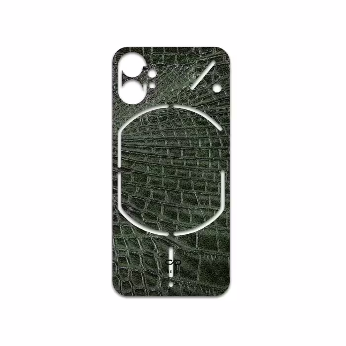 برچسب پوششی ماهوت مدل Green-Crocodile-Leather مناسب برای گوشی موبایل ناتینگ Phone 1