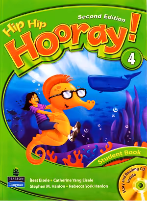 Hip Hip Hooray 4 2nd SB WB CD کتاب هیپ هیپ هورای 4 (کتاب دانش آموز کتاب کار CD)