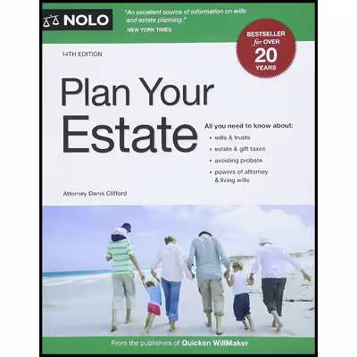 کتاب Plan Your Estate اثر Denis Clifford انتشارات NOLO