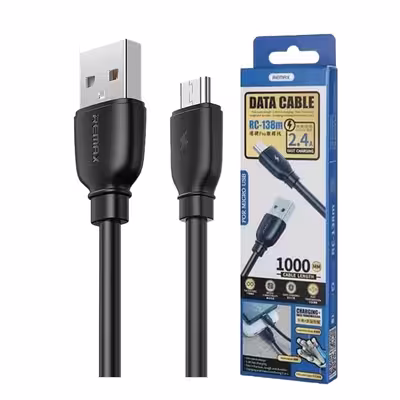 کابل تبدیل USB به USB micro  ریمکس مدل RC-138m  طول 1 متر