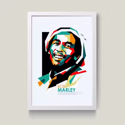 تابلو مدل Bob Marley باب مارلی کد m50132