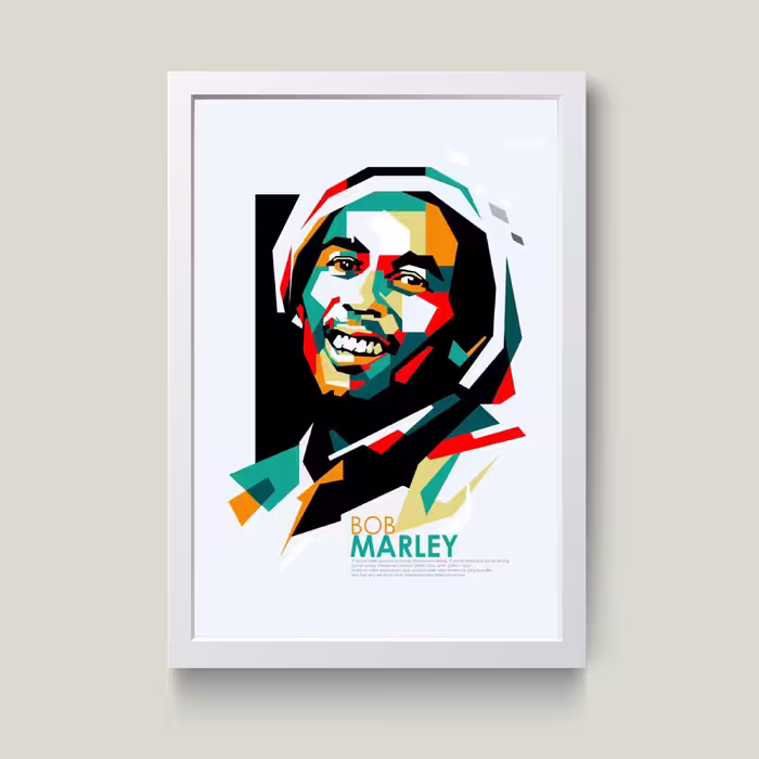 تابلو مدل Bob Marley باب مارلی کد m50132