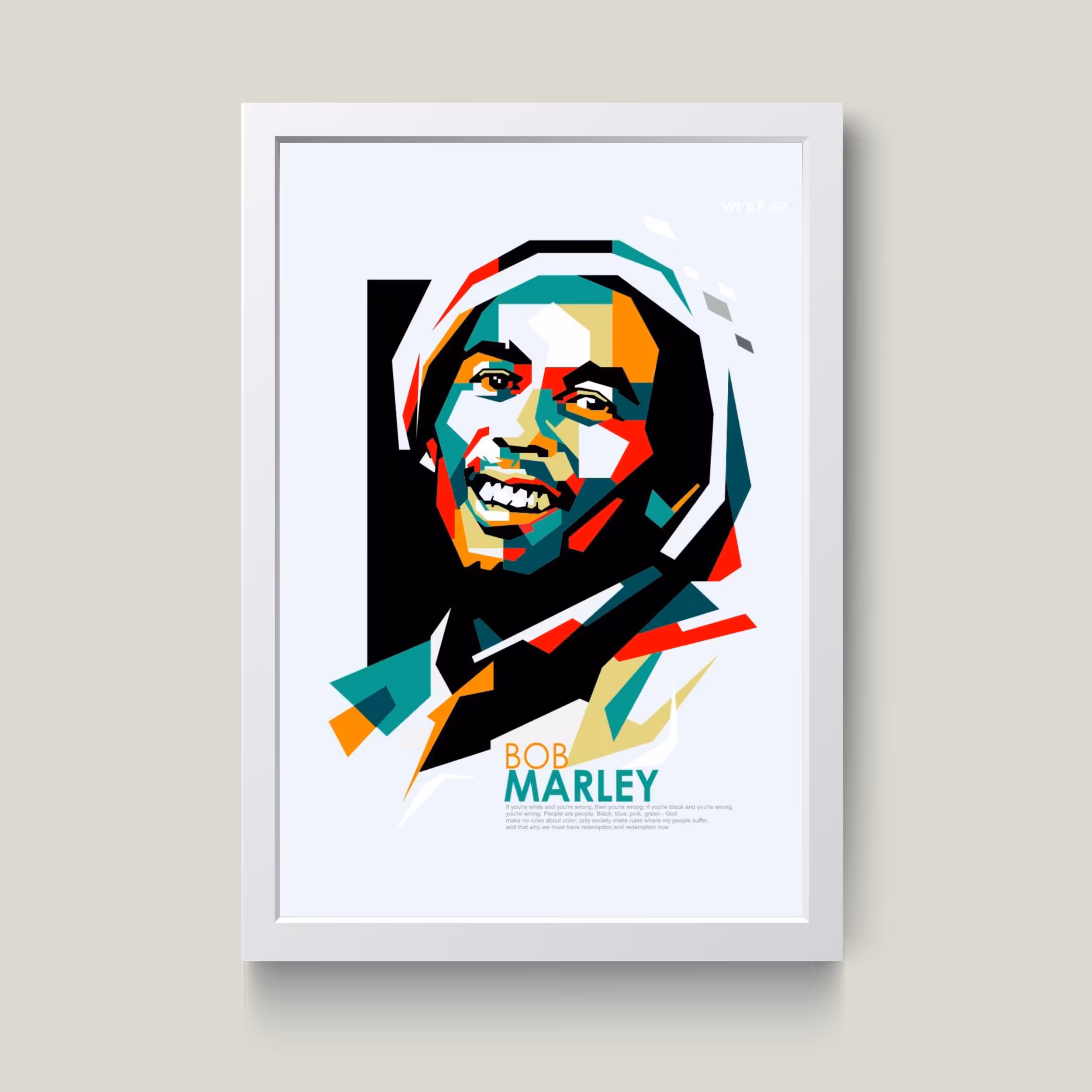تابلو مدل Bob Marley باب مارلی کد m50132