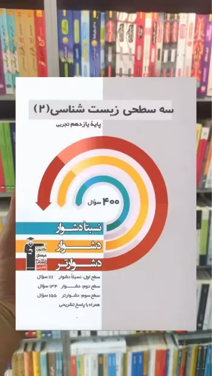 سه سطحی زیست شناسی یازدهم قلم چی - بانک کتاب ماندگار-قیمت-خرید-کتاب-کمک-درسی-کنکور-دانشگاهی