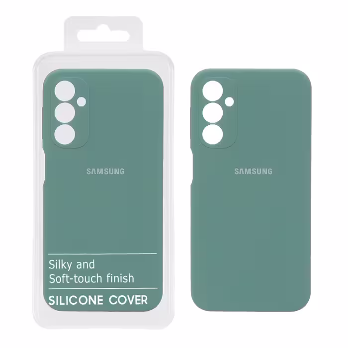 قاب سیلیکونی پاک کنی اورجینال درجه یک Samsung Galaxy A24 - سبز ارتشی (پک دار)