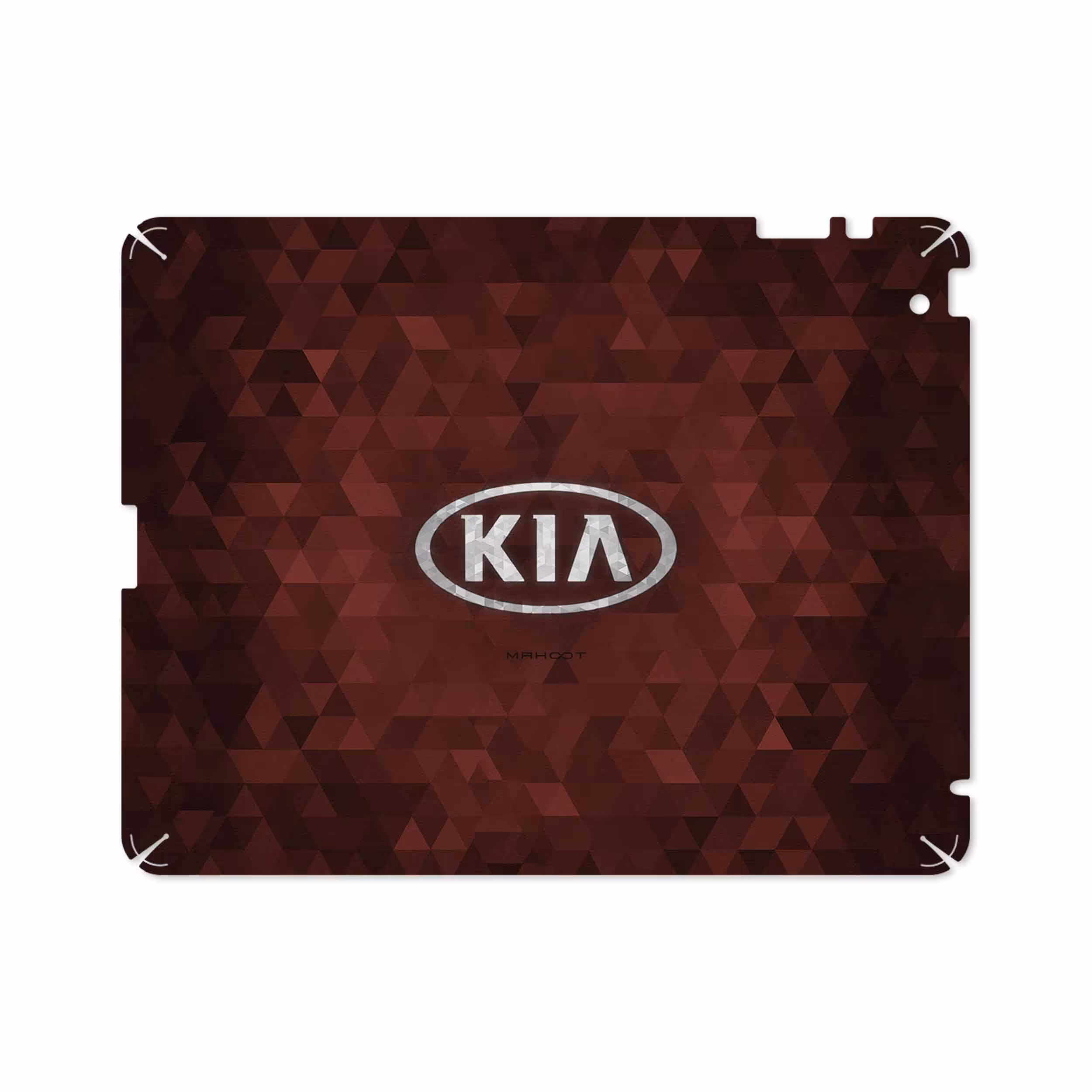 برچسب پوششی ماهوت مدل KIA-Logo مناسب برای تبلت اپل iPad 2 2011 A1396