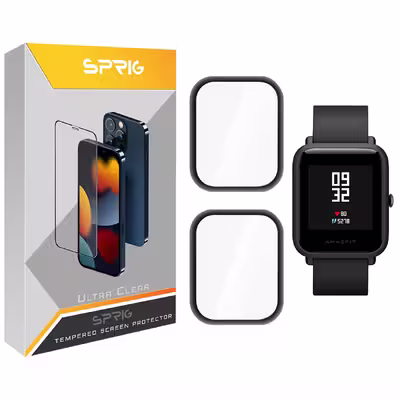 محافظ صفحه نمایش نانو اسپریگ مدل SPG مناسب برای ساعت هوشمند امیزفیت Bip U Pro بسته دو عددی