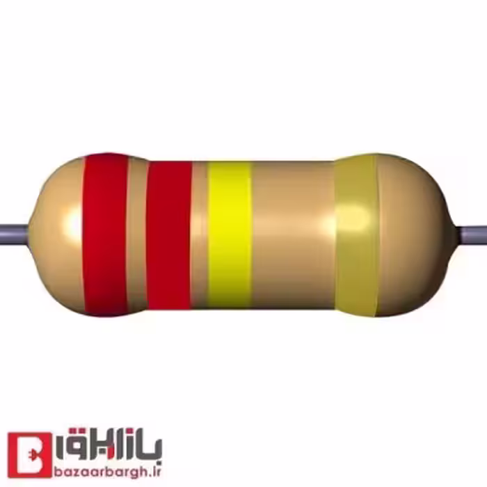 مقاومت 220 کیلو اهم 1/4 وات 5 درصد